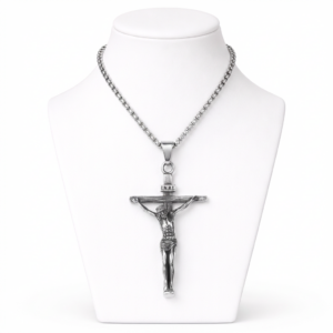 CRUCIFIJO EN ACERO INOXIDABLE