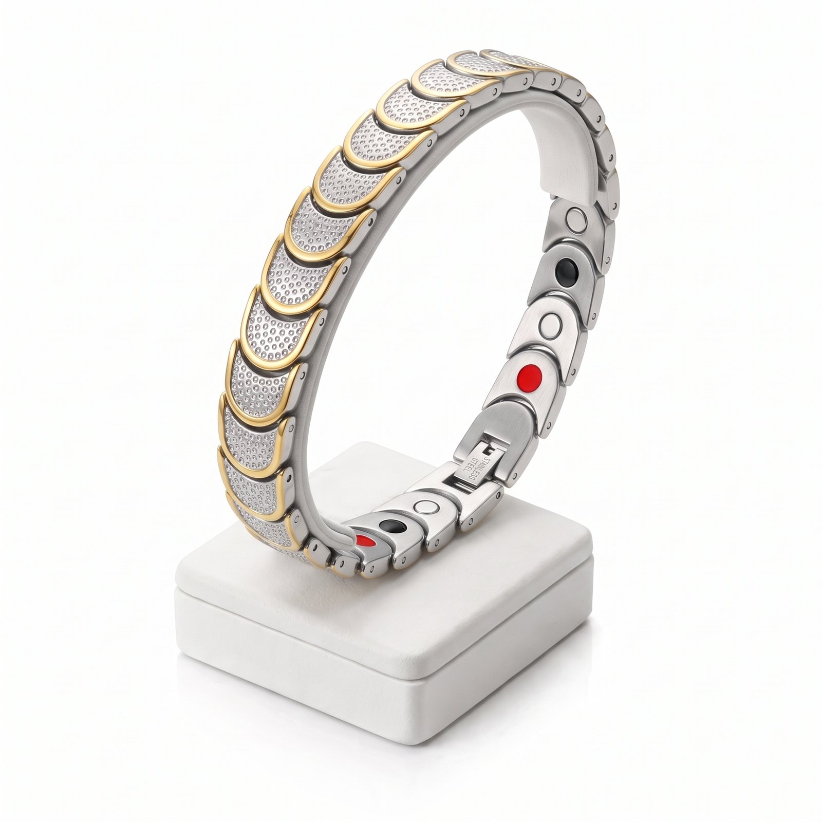 PULSERA MAGNETICA EN ACERO INOXIDABLE